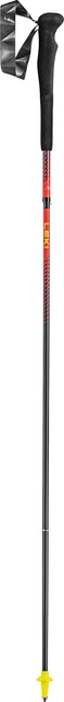 Leki Neotrail FX.One Superlite bastoni da trail running, rosso brillante-giallo neon-carbonio naturale