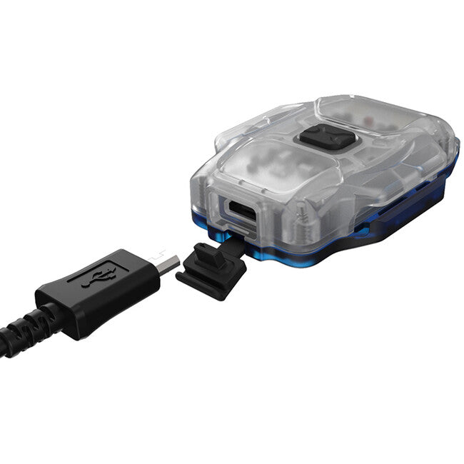 ArmyTek F07001B torcia portatile blu cristallo led blu, trasparente