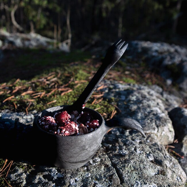 Kupilka Spork 225 cucchiaio e forchetta in uno, nero