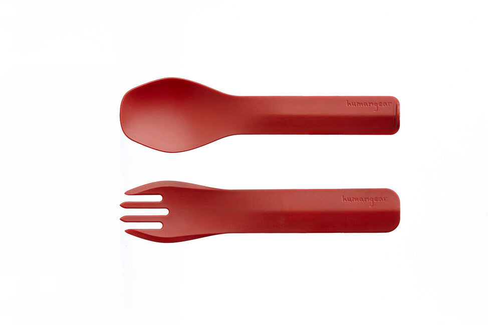 Humangear GoBites DUO posate, rossa