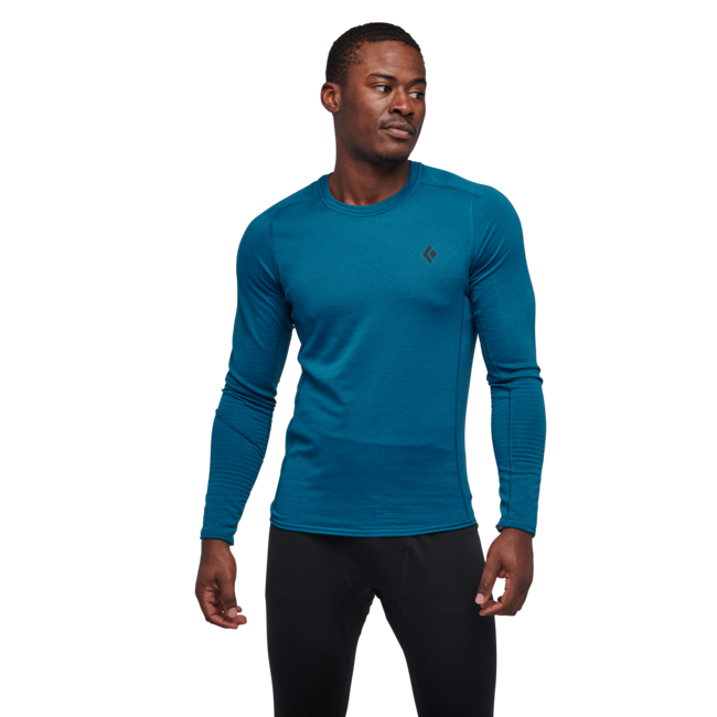 Black Diamond Coefficient Lt Crew maglietta a maniche lunghe, kingfisher
