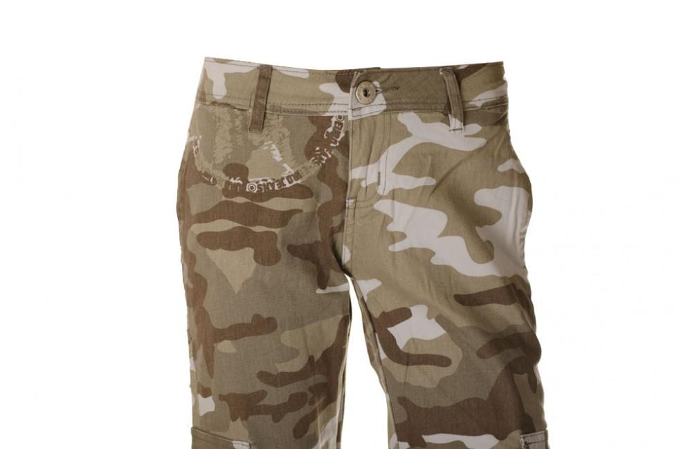 O&T Olivia pantaloni da donna, mimetico beige chiaro