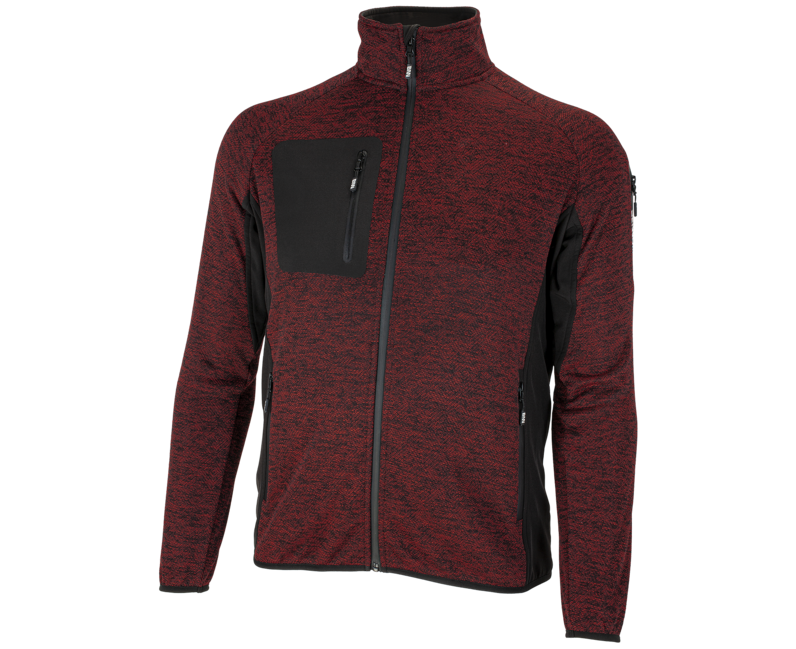 BENNON Altos felpa con zip, rossa