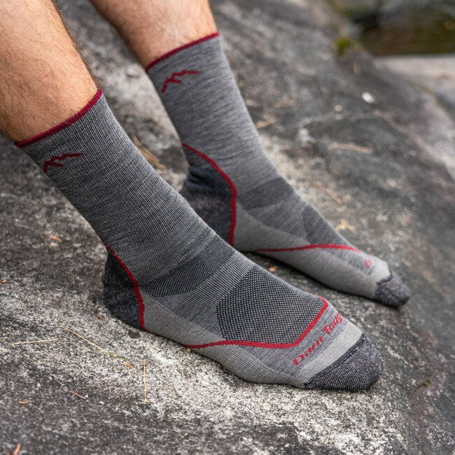 Darn Tough Light Hiker Micro Crew calzini leggero con cuscino, taupe