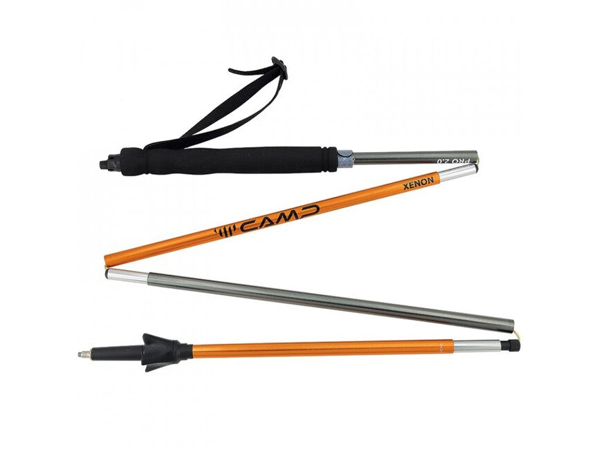 Camp Xenon Pro 2 bastoncini da corsa ultraleggeri e pieghevoli 115-135 cm