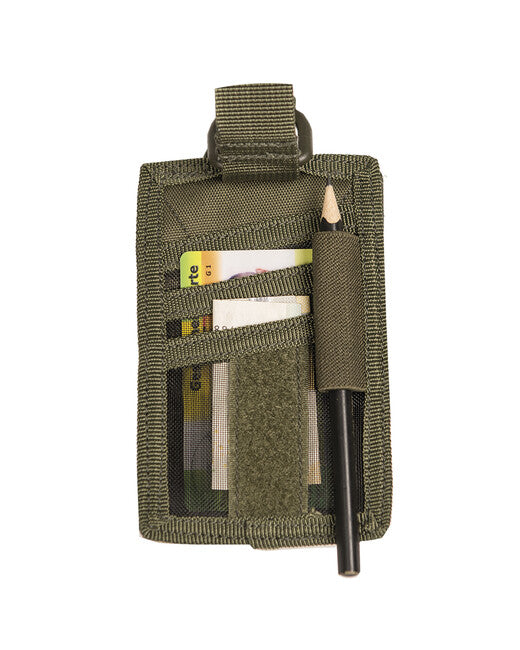 Mil-Tec porta id con velcro, verde