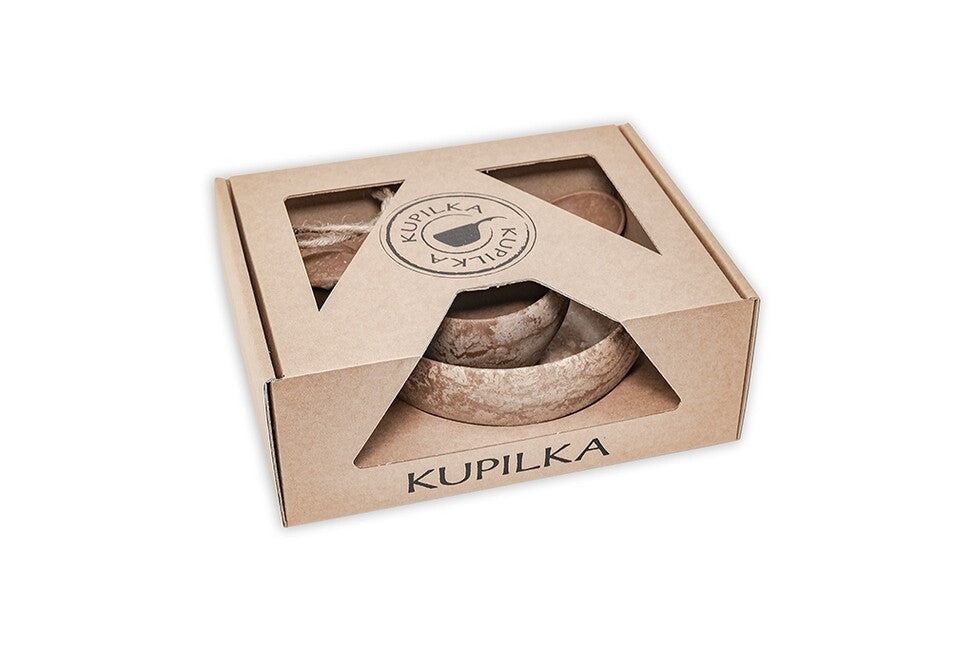 Kupilka Set di piatti infrangibili ECO junior, marrone