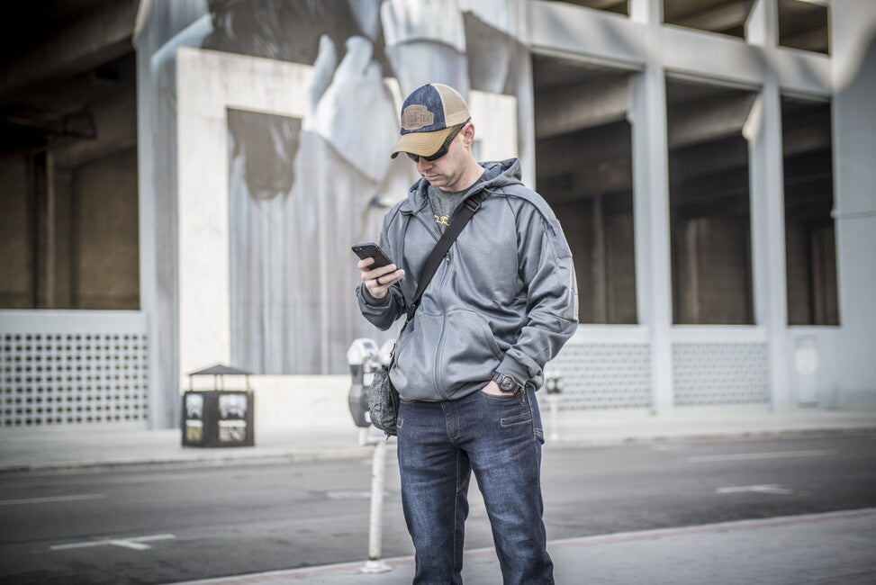 Helikon-Tex Urban Tactical Hoodie (FullZip) - grigio melange