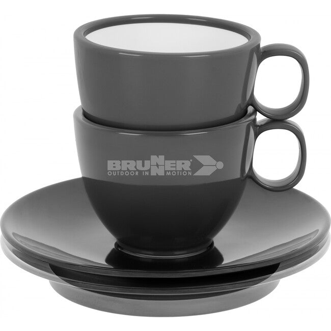 Brunner Tazze da caffé 2 pezzi, nero