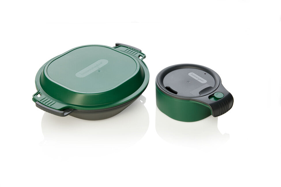 Humangear GoKit lunchbox, verde carbone deluxe