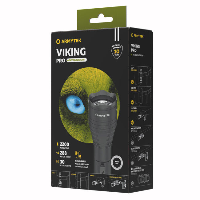 ArmyTek Viking Pro torcia tascabile a LED bianchi da 2050 lm 136 g