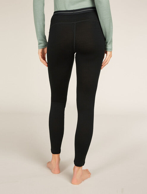Icebreaker Thermo 260 Tech leggings da donna, nero