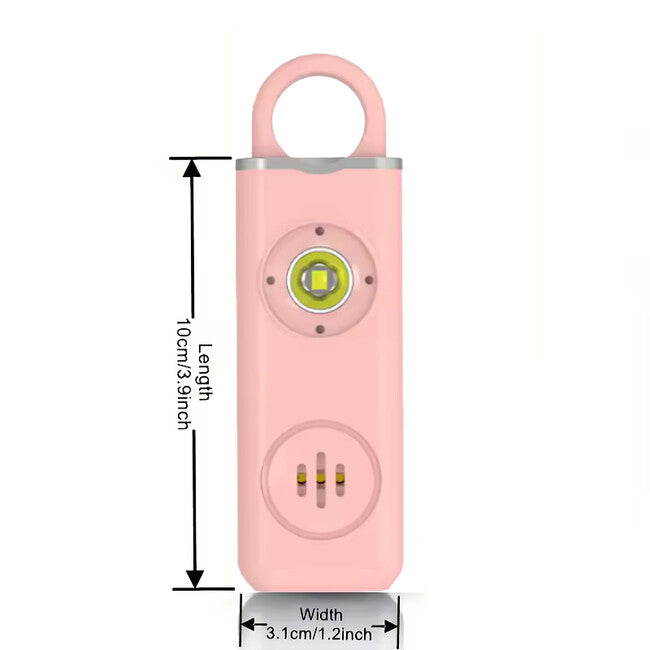 W&G SHIELD SOS allarme personale con luce led e linguetta di attivazione, rosa