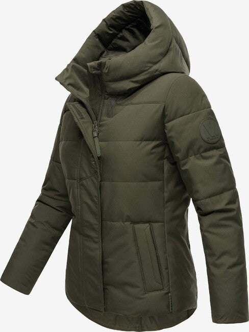 Marikoo Elira16 giacca invernale da donna, verde oliva scuro
