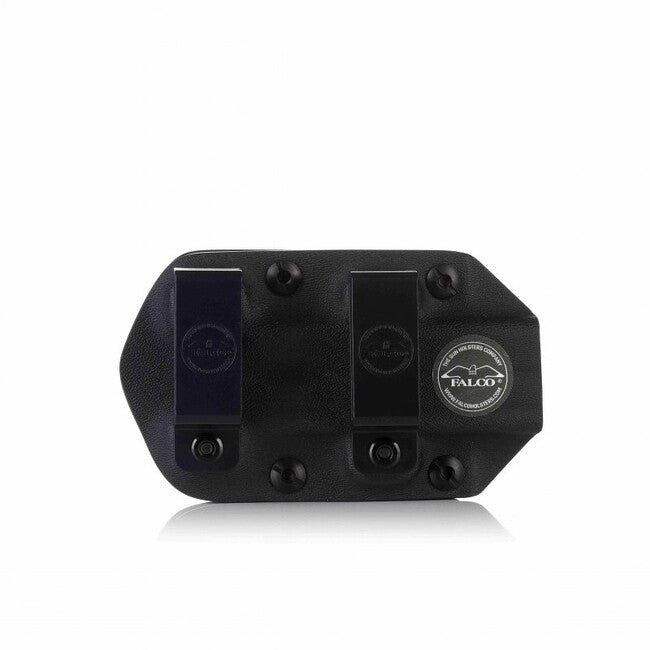 Falco Kydex F905 2021 fondina orizzontale per un caricatore Glock 17, nero sinistro