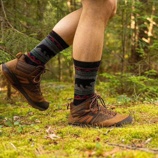 Darn Tough VanGrizzle calzini boot medio leggero con cuscino, charcoal