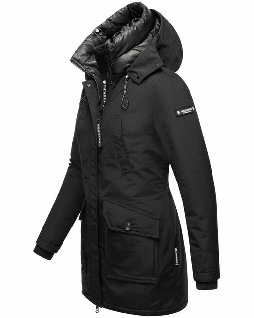 Navahoo Blizzardstorm giacca invernale da donna con cappuccio, nera