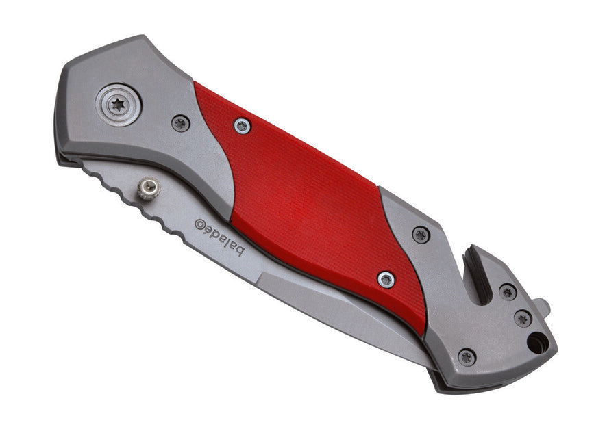 Baladeo ECO067 coltello di salvataggio, g10 rosso