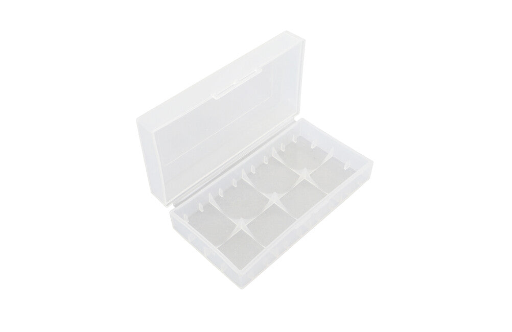 BasicNature Contenitore per 2 batterie 18650, trasparente