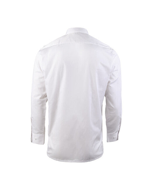 Mil-Tec camicia di servizio a maniche lunghe, bianca
