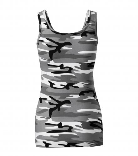 Malfini Camouflage canotta da donna 180g/m2, grigio