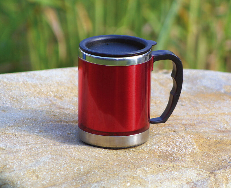BasicNature MUG thermos in acciaio inox 0,42 l, rosso