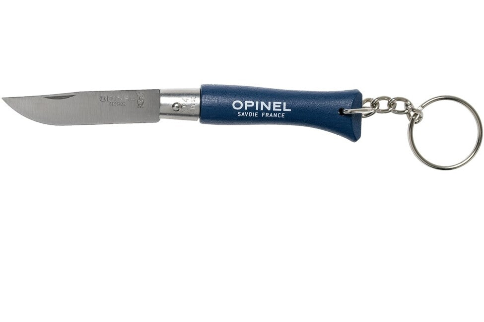 Opinel N°04 coltello pieghevole per chiavi vri, blu scuro