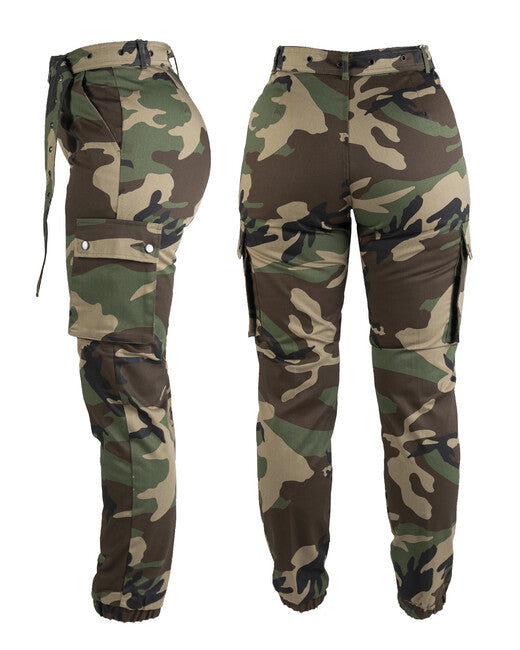 Mil-Tec pantaloni militari da donna, terra di bosco