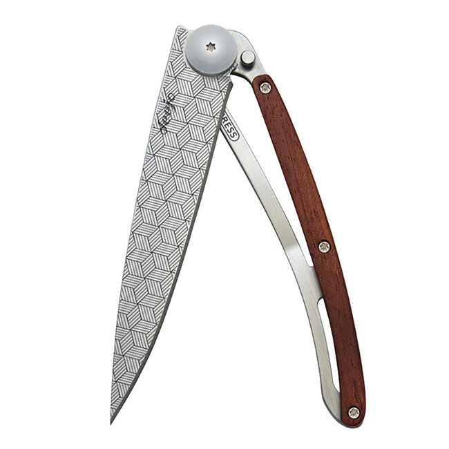 Deejo Tattoo illusion coltello di chiusura coralwood