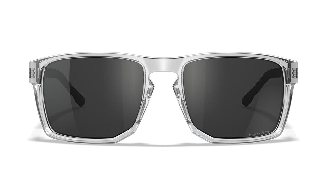 WileyX Apex occhiali da sole, captivate grey/ gloss crystal clear