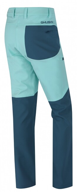 Husky Kavia pantaloni softshell da donna, menta/turchese