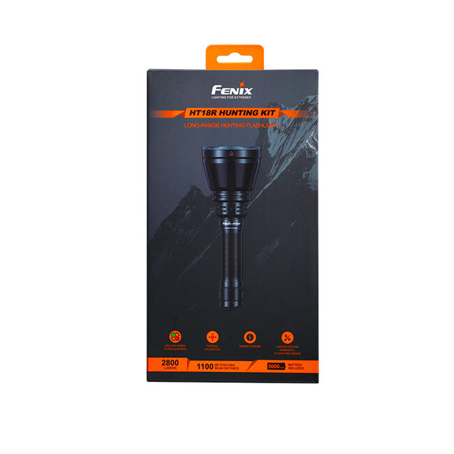 Fenix HT18R torcia da caccia, interruttore a cavo AER-05 e kit di montaggio per pistola ALG-18