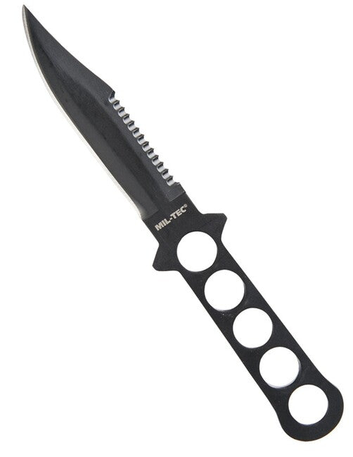 Mil-Tec Coltello subacqueo, nero