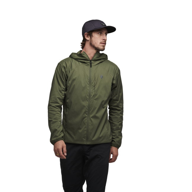 Black Diamond Alpine Start felpa con cappuccio isolata, tundra