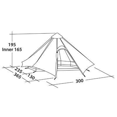 Robens Cono Tenda per 4 persone, verde