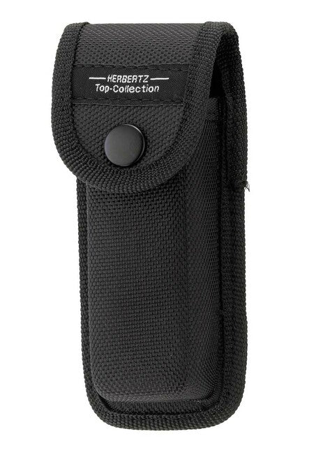 Herbertz TOP-Collection coltello di salvataggio tascabile 9,2 cm, nero-verde, G10, fodero in nylon