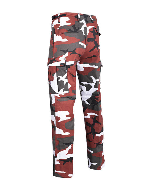 Mil-Tec Pantaloni US BDU tipo Ranger, mimetici rossi