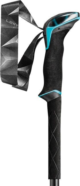 Leki Makalu Lite bastoncini da trekking 100 - 135 cm, nero-antracite scuro-petrolio