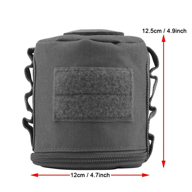 Leguon Nomad Roll borsa per conservare il rotolo di carta, nera