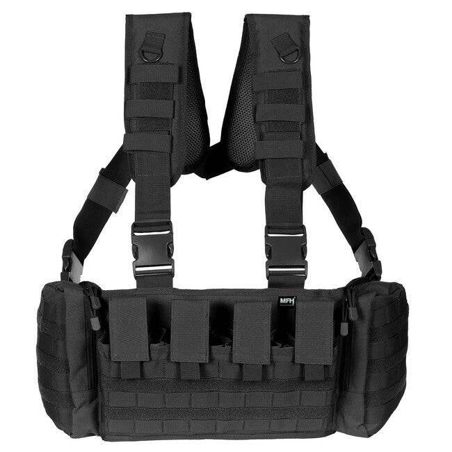 MFH Professional Chest Rig Tactical Vest, nero
