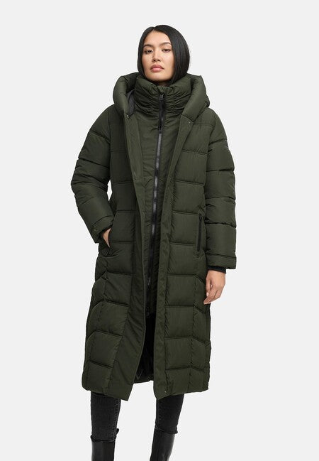 Navahoo Engelsfeder XIV giacca invernale da donna, oliva scuro