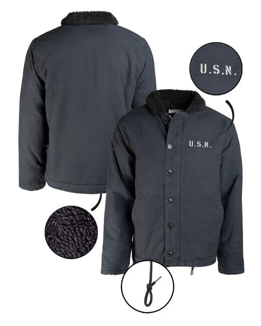 Mil-Tec Giacca Navy US Navy N-1, blu scuro
