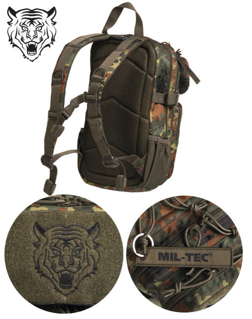 Mil-Tec zaino per bambini us Assault flecktarn, 14L