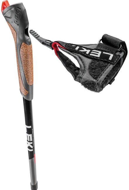 Leki Spin bastoncini da nordic walking, nero-argento-grigio-bianco, 100 - 130 cm
