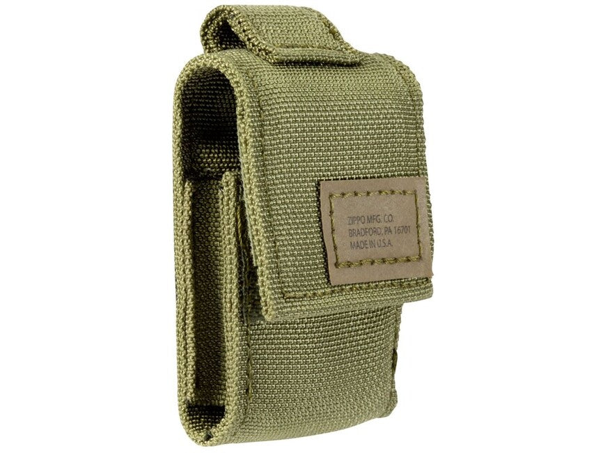 Zippo Green Tactical Case + Black Crackle Lighter