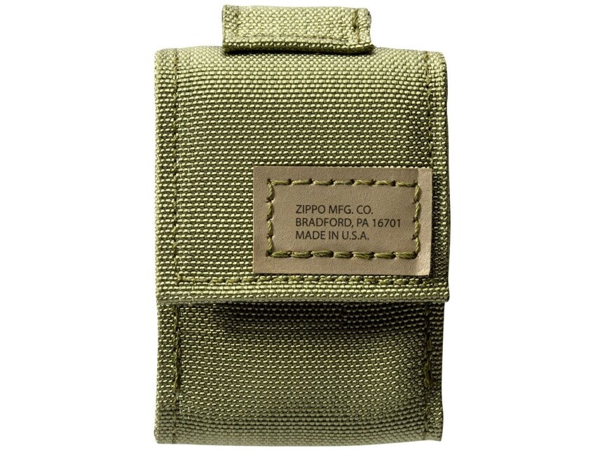 Zippo Green Tactical Case + Black Crackle Lighter