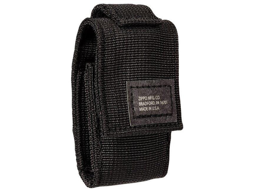 Zippo Black Tactical Pouch Set + Black Crackle Lighter