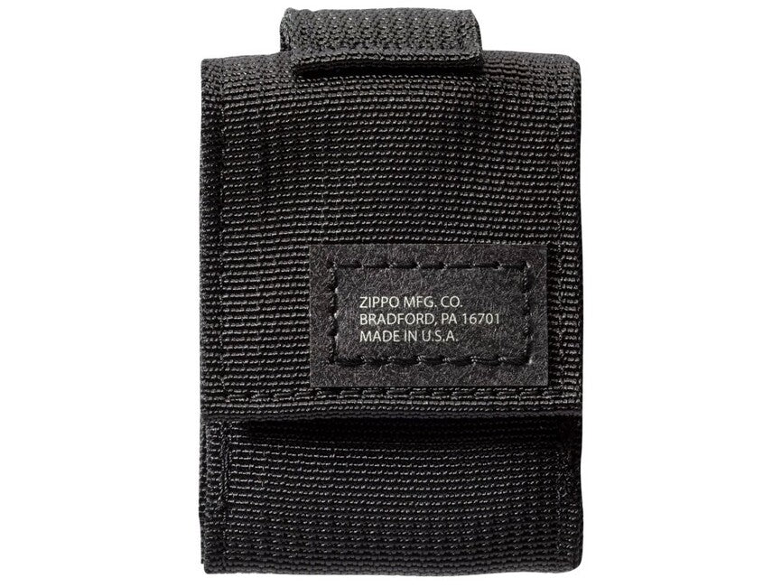 Zippo Black Tactical Pouch Set + Black Crackle Lighter