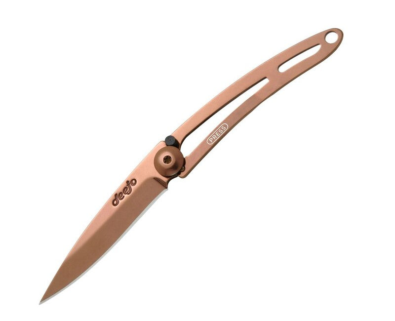 Deejo coltello chiusura nudo, rame