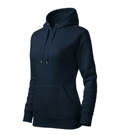 Malfini Cape felpa con cappuccio da donna, blu scuro